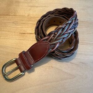 Bench Craft Leather Braided Belt